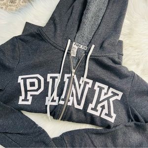 Dark Grey PINK Zip Up